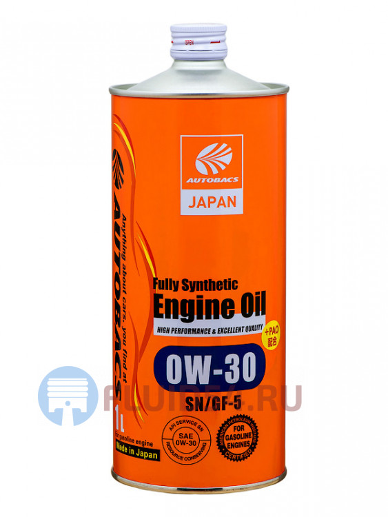 AUTOBACS ENGINE OIL FS 0W-30 SN/GF-5+PAO 1л