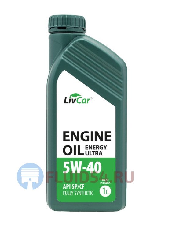 LIVCAR ENERGY ULTRA ENGINE OIL 5W-40 API SP/CF 1л