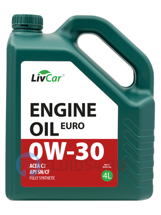 LIVCAR EURO ENGINE OIL 0W-30 ACEA C2 API SN/CF 4л
