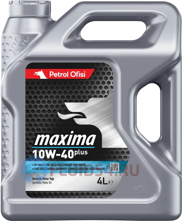 Petrol Ofisi Maxima 10W-40 Plus ACEA A3/B4 API SL/CF 4л